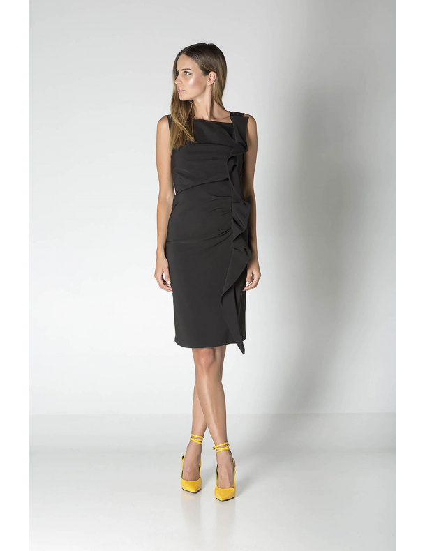 Sheath dress with rouges