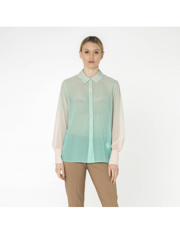 Georgette shirt with degrade effect